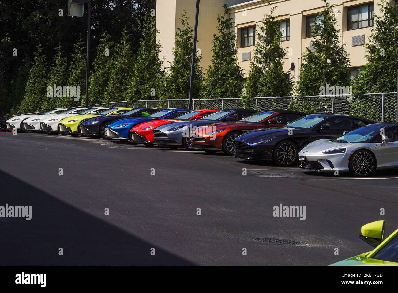 A view of McLaren dealership in Queens, New York, USA., on July 4, 2020. (Photo by John Nacion/NurPhoto) Stock Photo