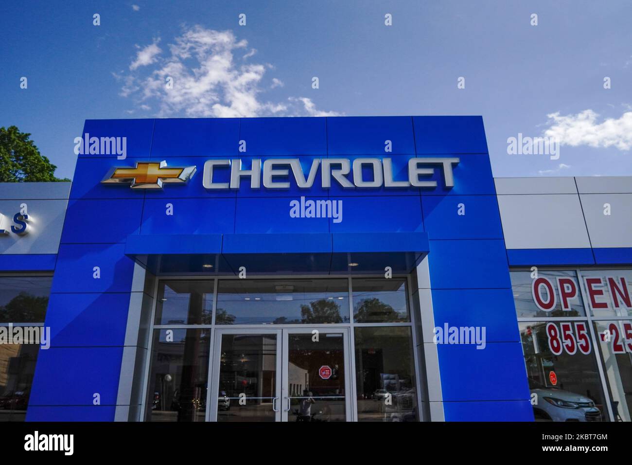 A view of Chevrolet dealership in Queens, New York, USA., on July 4, 2020. (Photo by John Nacion/NurPhoto) Stock Photo