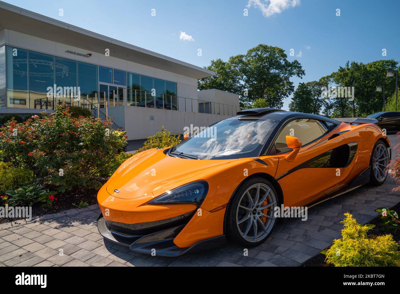 A view of McLaren dealership in Queens, New York, USA., on July 4, 2020. (Photo by John Nacion/NurPhoto) Stock Photo