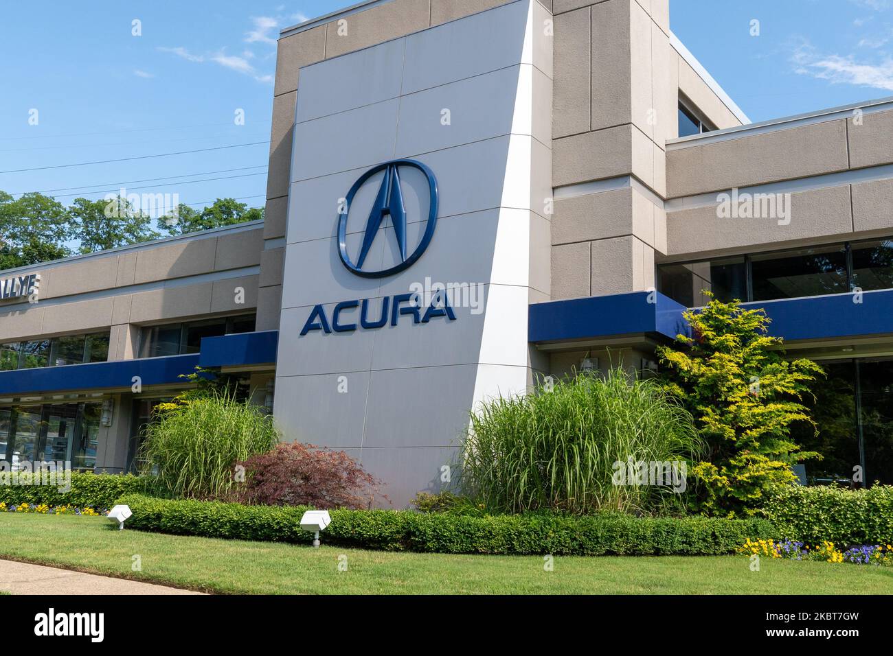 A view of Acura dealership in Queens, New York, USA., on July 4, 2020. (Photo by John Nacion/NurPhoto) Stock Photo