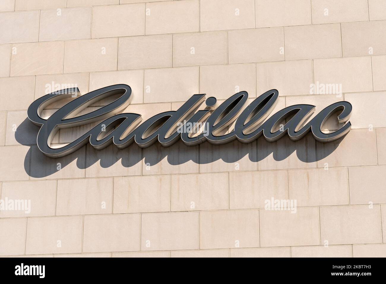 A view of Cadillac dealership in Queens, New York, USA., on July 4, 2020. (Photo by John Nacion/NurPhoto) Stock Photo