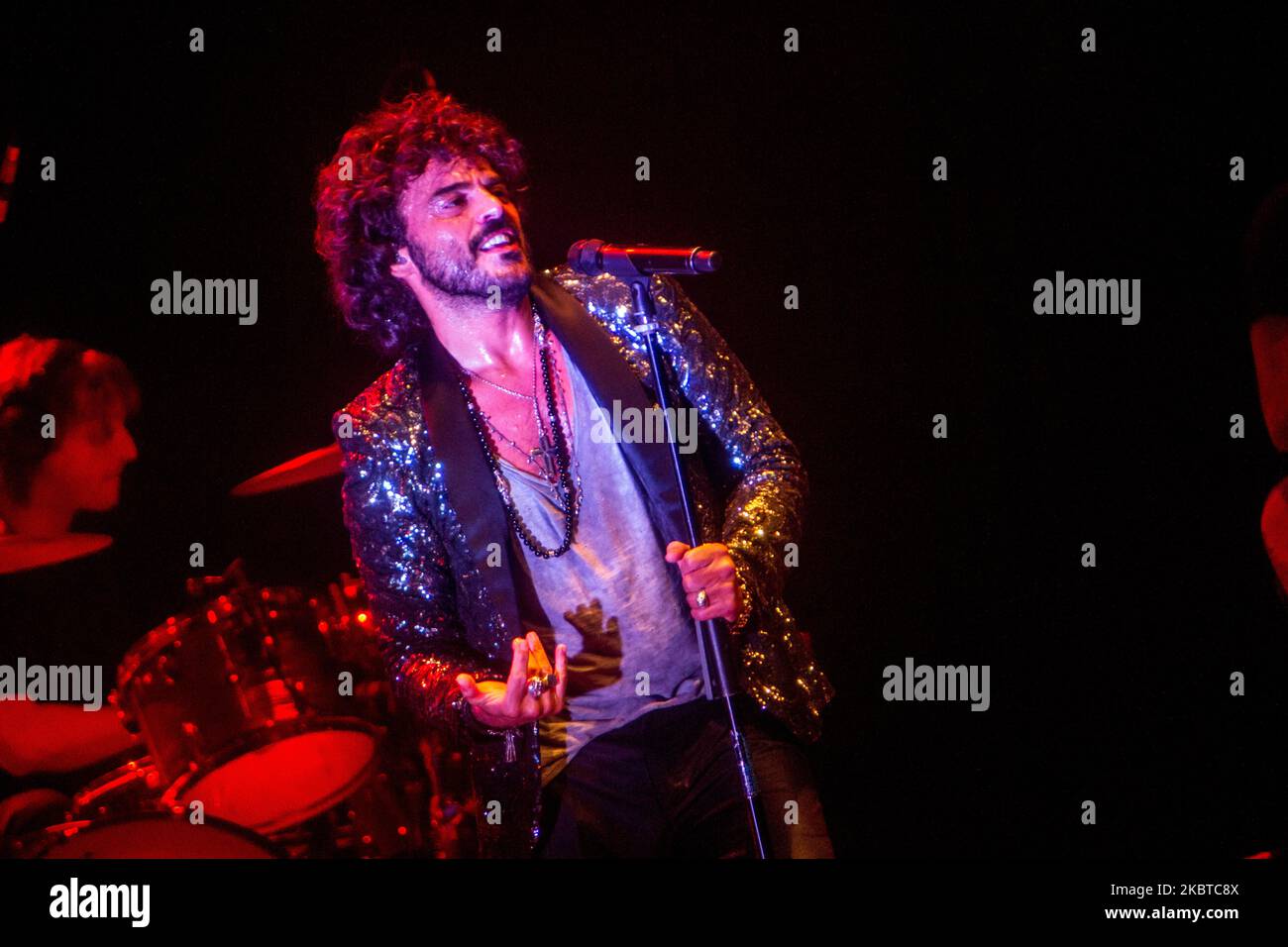 Francesco Renga performs live in Milan, Italy, on December 20 2014 (Photo by Mairo Cinquetti/NurPhoto) Stock Photo