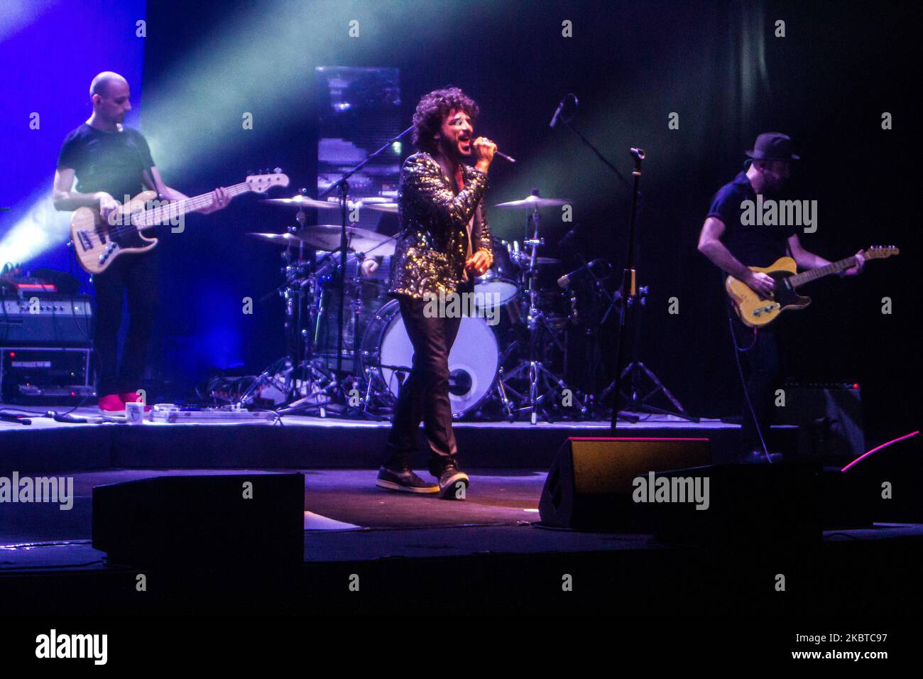 Francesco Renga performs live in Milan, Italy, on December 20 2014 (Photo by Mairo Cinquetti/NurPhoto) Stock Photo