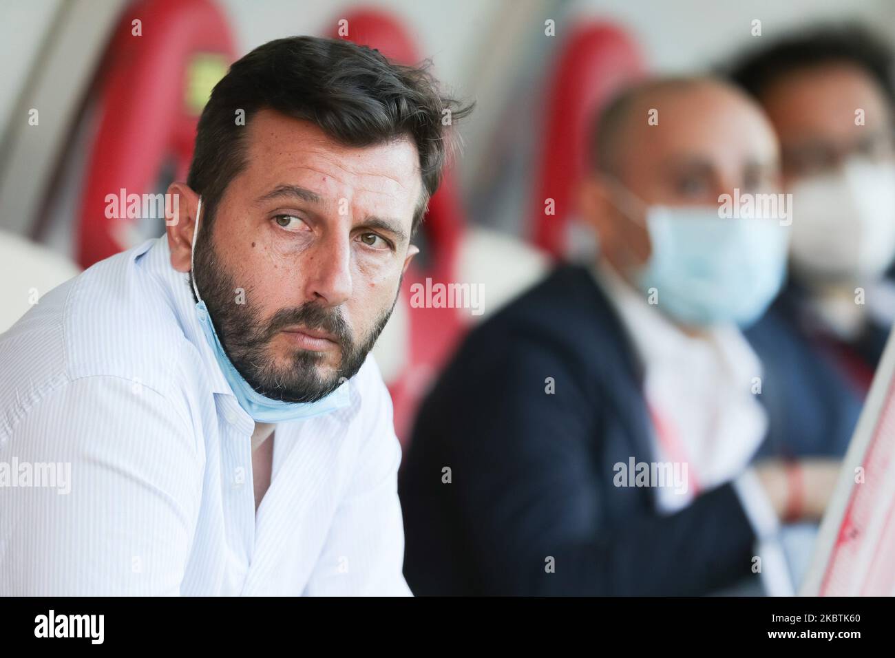 Stefano Stefanelli during the Serie C PlayOff match between Carpi and Novara at Stadio Sandro Cabassi on July 13, 2020 in Carpi, Italy. (Photo by Emmanuele Ciancaglini/NurPhoto) Stock Photo