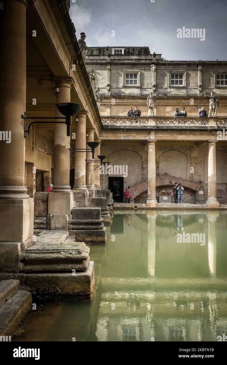 Images from the city of Bath, Somerset, England, United Kingdom. Roman Baths. Picture by Paul Heyes, Tuesday/Wednesday October 11/12, 2022. Stock Photo