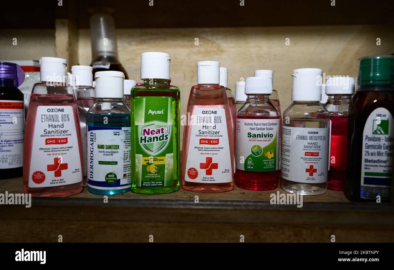 Photo illustration hand sanitizer hires stock photography and images