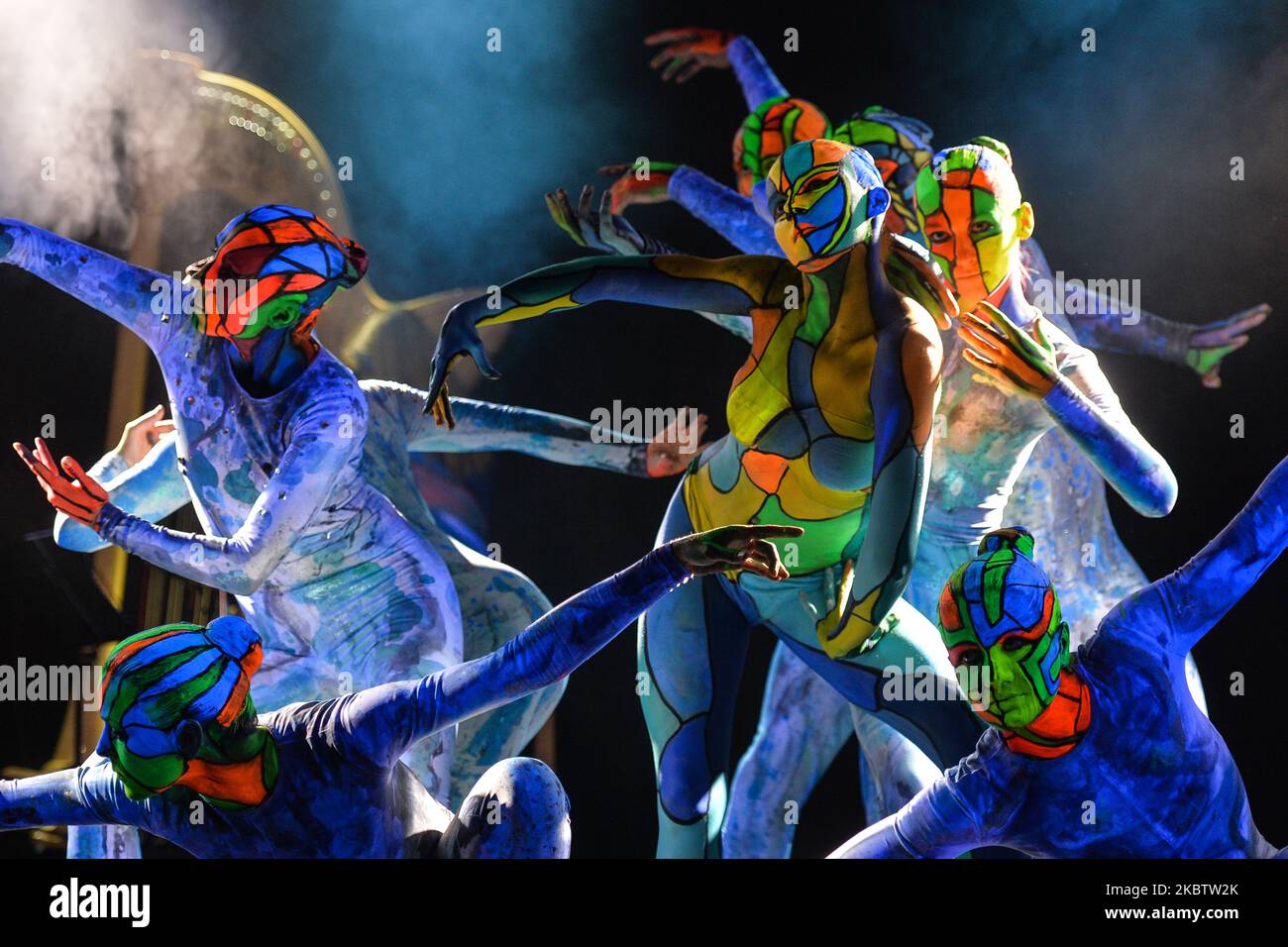 A scene from a new multimedia dance show inspired by the artworks of