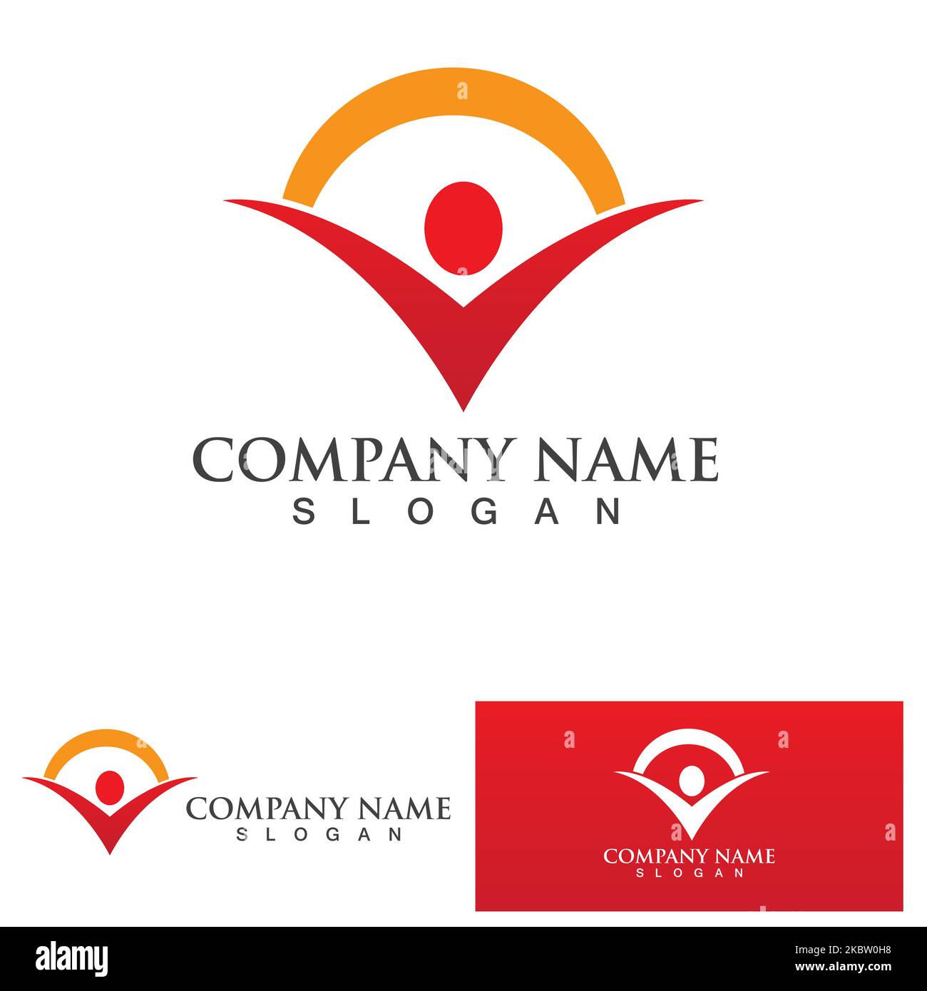 Health People Logo Vector illustration Design Template Stock Vector ...