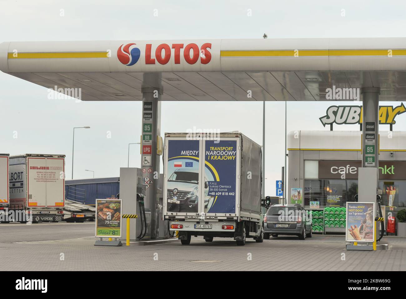 Lotos petrol station hires stock photography and images Alamy