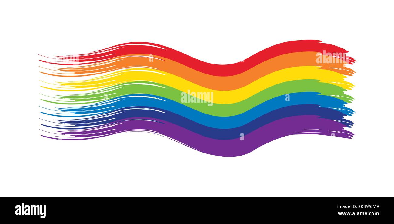 watercolor colorful rainbow isolated on white background Stock Vector ...