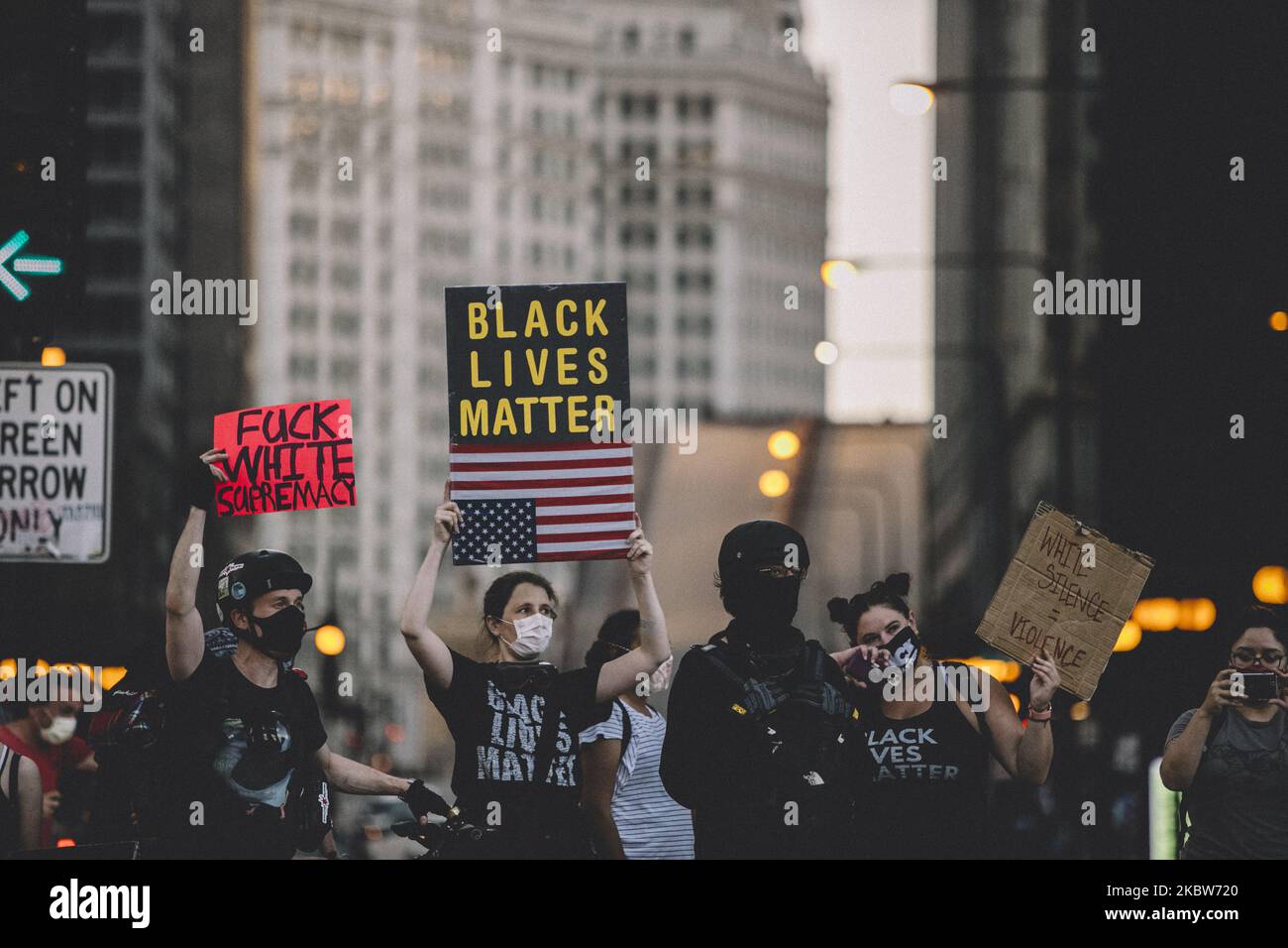 Black Lives Matter Protesters March in the streets of Chicagoin Chicago ...