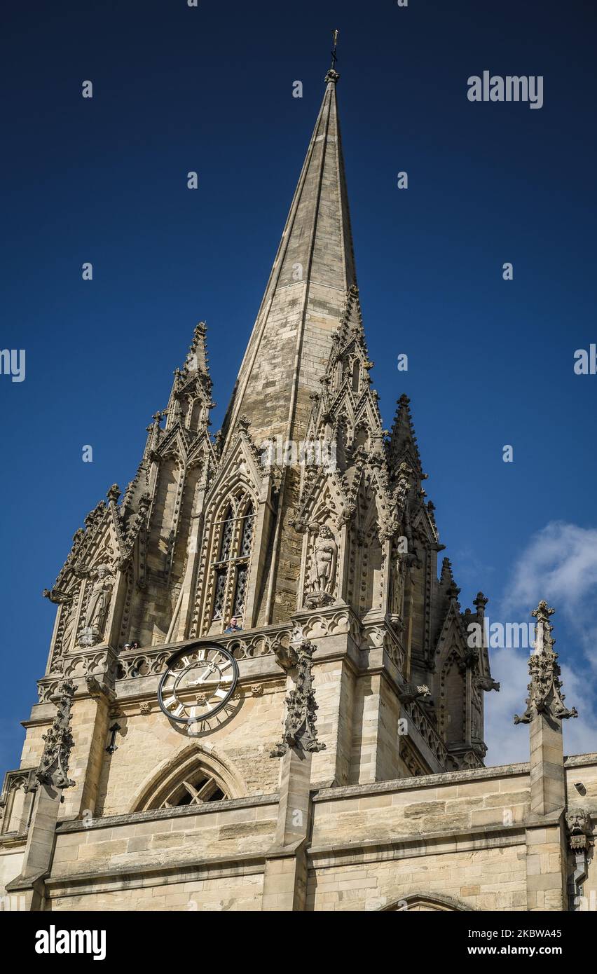 Images of Oxford, Oxfordshire, England, UK. St Mary's Church. Picture by Paul Heyes, Monday October 10, 2022. Stock Photo