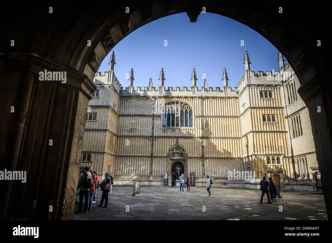 Images of Oxford, Oxfordshire, England, UK. Bodelian Library. Picture by Paul Heyes, Monday October 10, 2022. Stock Photo