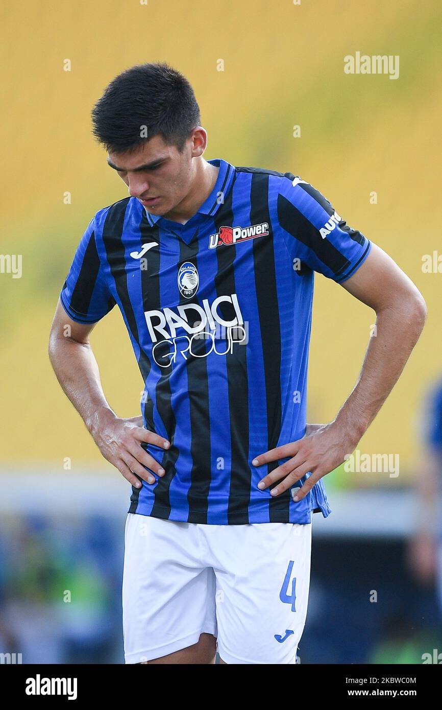 Bosko Sutalo of Atalanta looks dejected during the Serie A match between Parma Calcio 1913 and Atalanta at Stadio Ennio Tardini, Parma, Italy on 28 July 2020. (Photo by Giuseppe Maffia/NurPhoto) Stock Photo