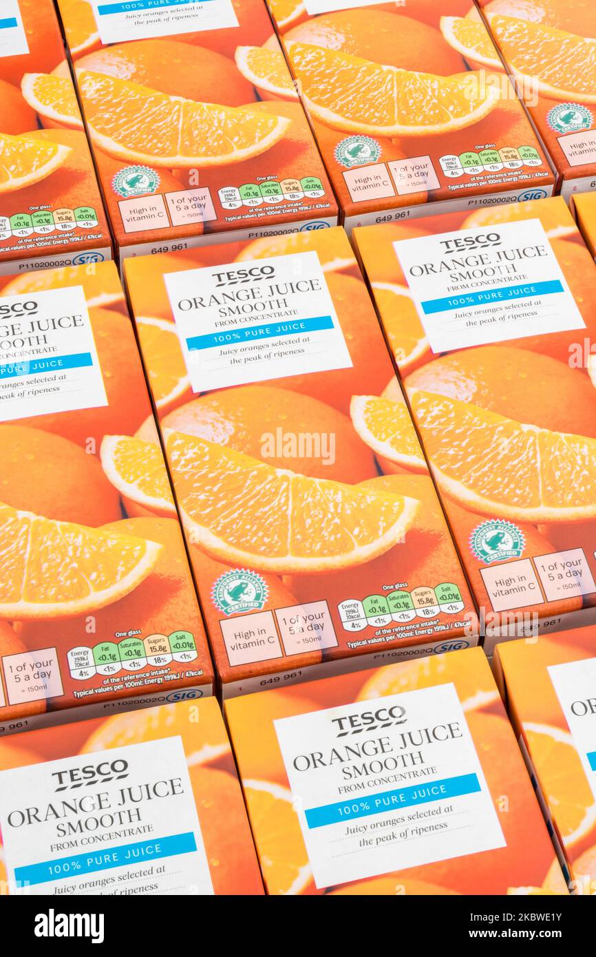 Orange juice carton tesco hires stock photography and images Alamy