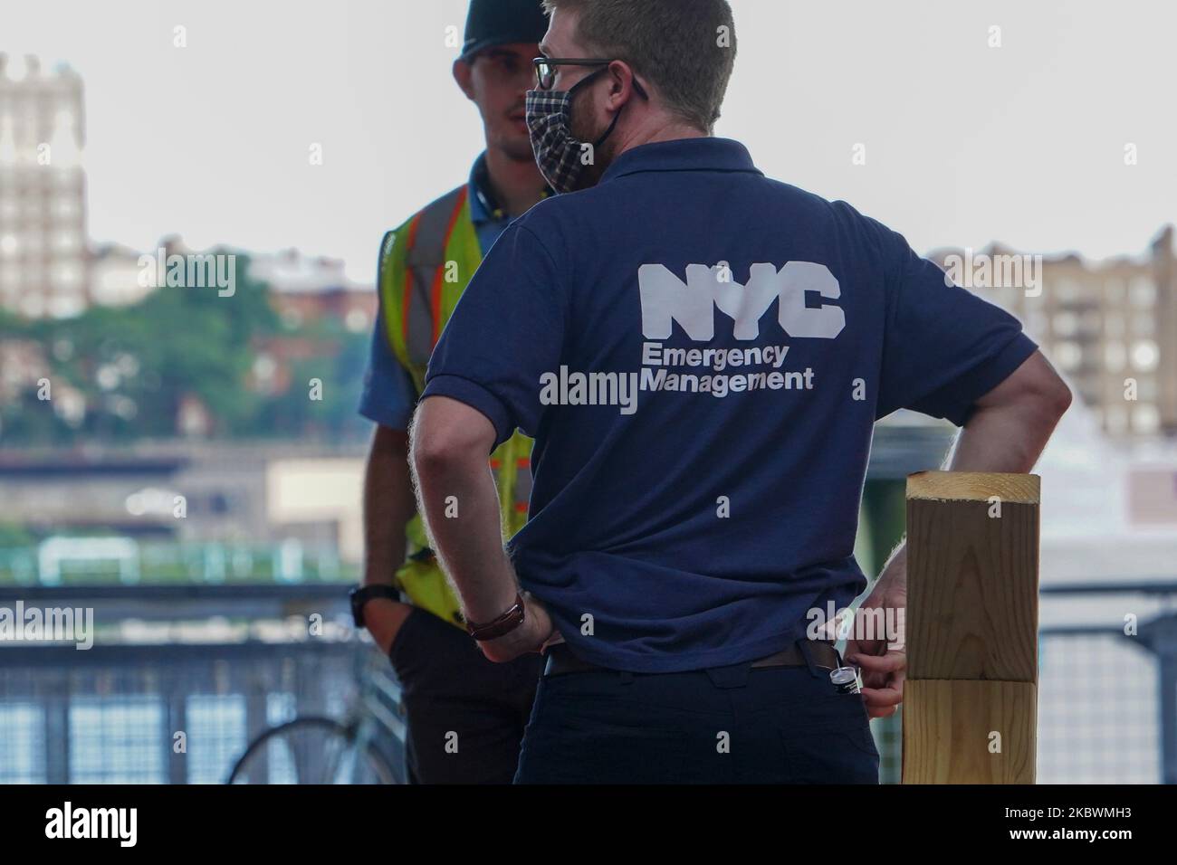 New York City Emergency Management is seen preparing for Tropical