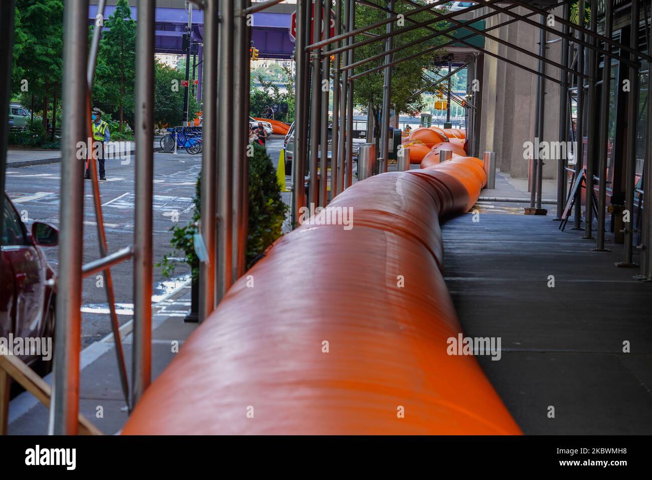 New York City Emergency Management is seen preparing for Tropical
