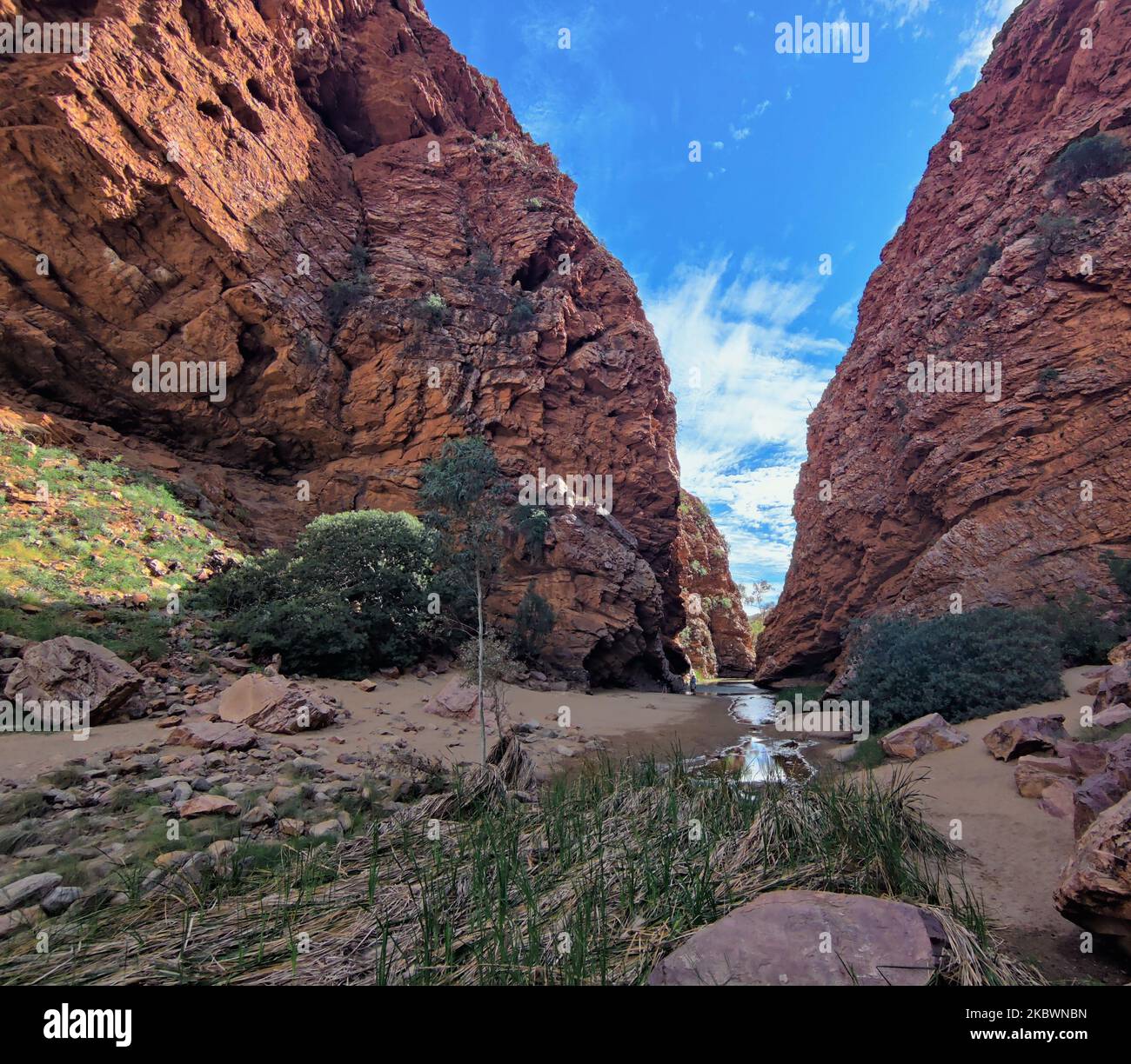 A geological formation the Standley Chasm in Northern Territory ...