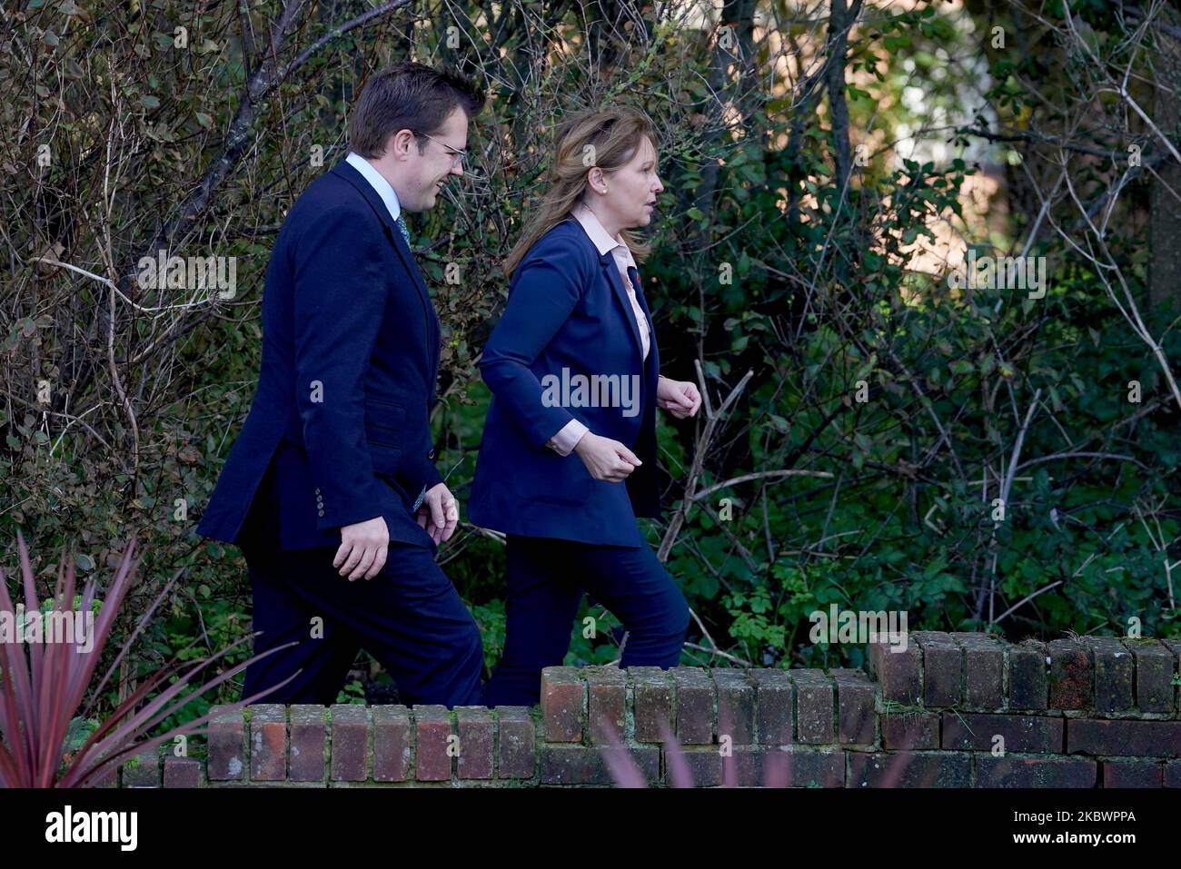 Home Office minister Robert Jenrick with Natalie Elphicke, MP for the