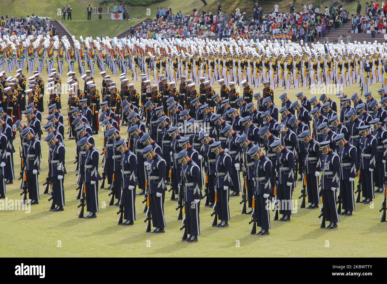 South Korean Military take part in an military found anniversary festival at Gyeryongdae of Army HQ in Daejeon, South Korea on September 30, 2015. (Photo by Seung-il Ryu/NurPhoto) Stock Photo