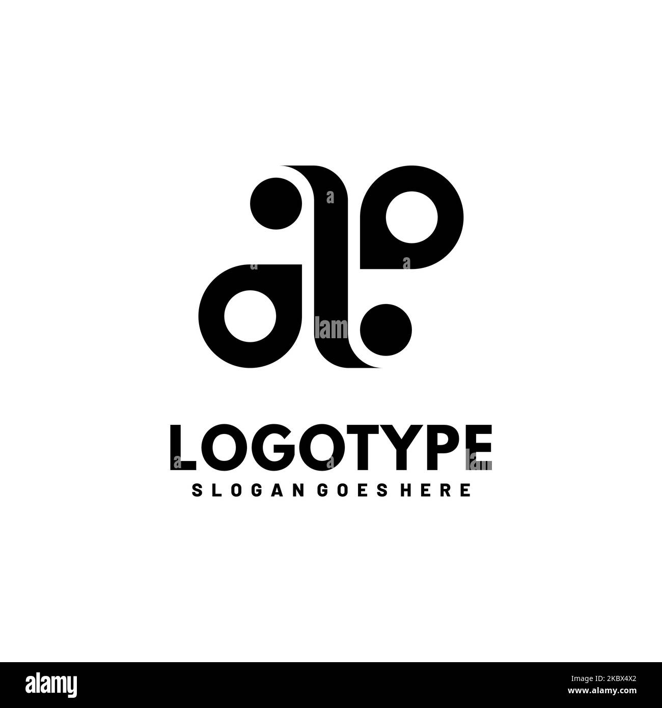 Modern initial AA logo letter simple and creative design concept Stock ...