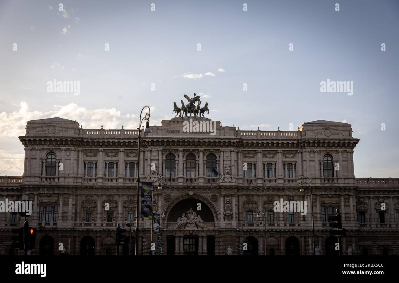 Justice Building Rome Palace of justice rome statue hi-res stock photography and images - Alamy