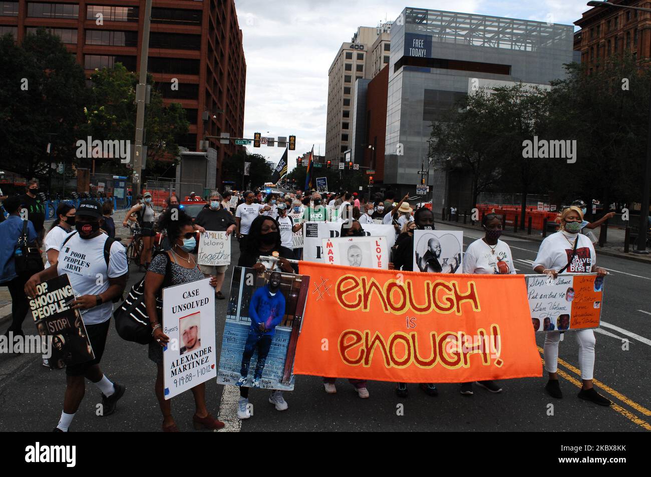 Protesters March through downtown from Independence Mall to the Biden ...