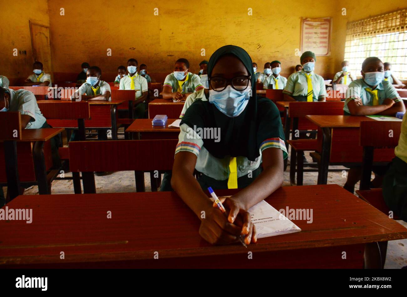 The final year students of Babs Fafunwa Millennium Senior Grammar