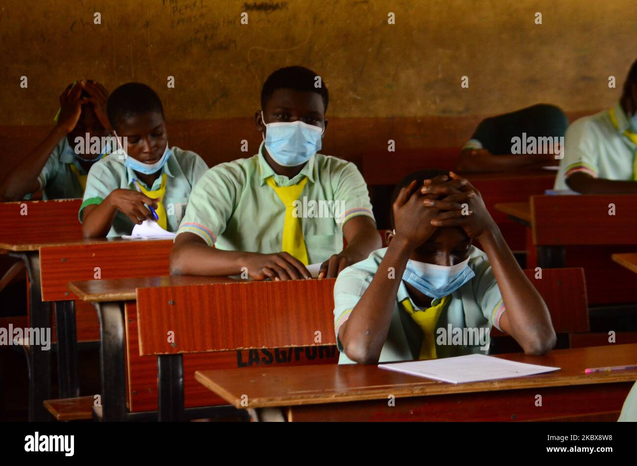 The final year students of Babs Fafunwa Millennium Senior Grammar