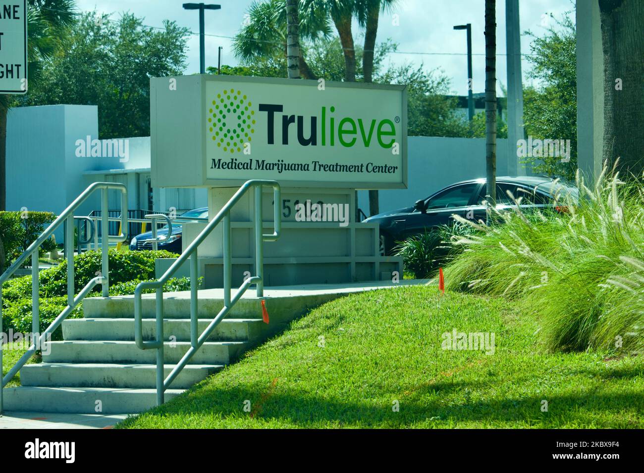Trulieve Medical Marijuana Treatment Center brick and mortar store. Stock Photo