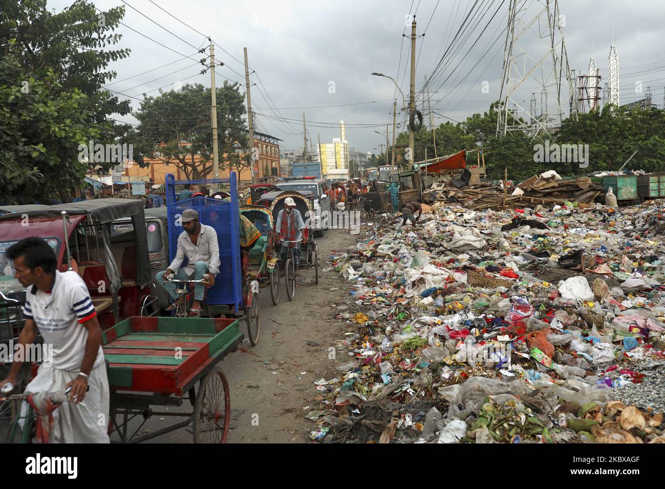 Garbage waste has been seeing in Dhaka Bangladesh on August 19, 2020 ...