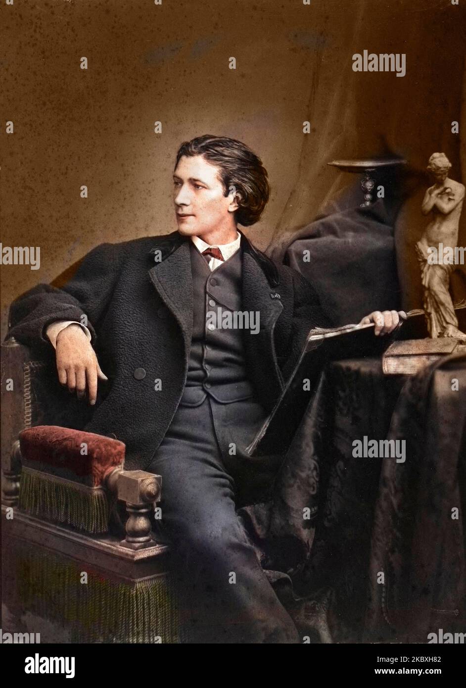 Portrait de Victorien Sardou (1831-1908), auteur dramatique francais vers 1865 Stock Photo