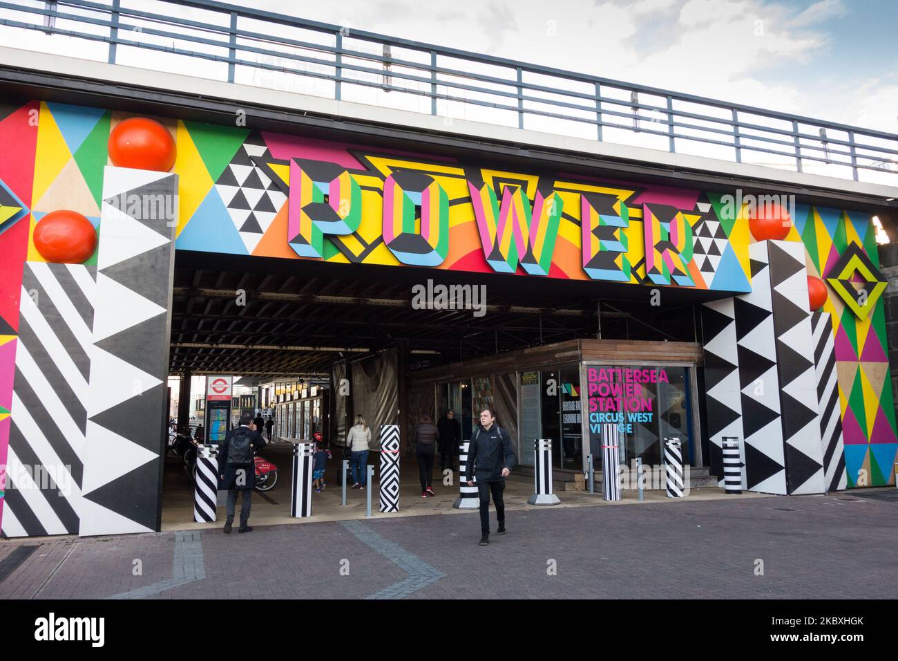 The colorful new Power Entrance to Circus West Village at Battersea ...