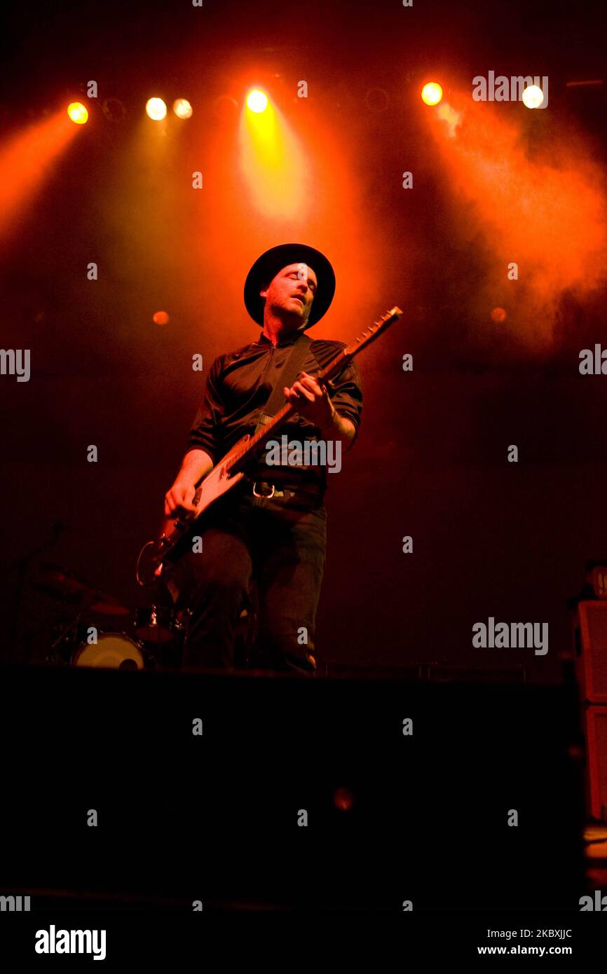 Scottish alternative rock band Travis performs live at the Olympic Hall in Seoul on March 1