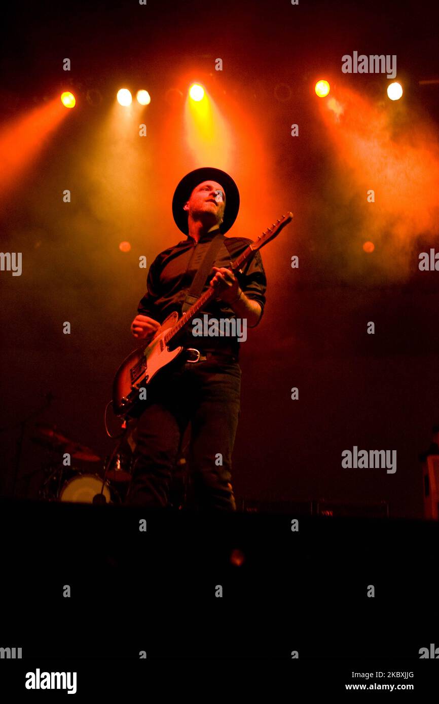 Scottish alternative rock band Travis performs live at the Olympic Hall in Seoul on March 1