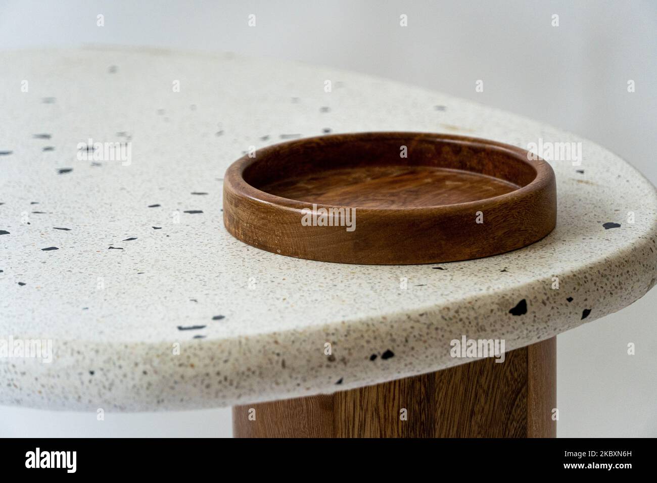 detail of the design of a table, furniture designed by artists, Stock Photo