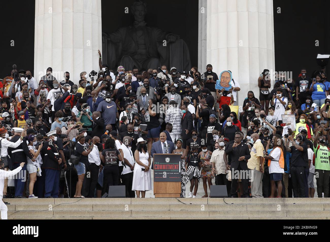 Thousands gather for the get your knee off our necks march on the