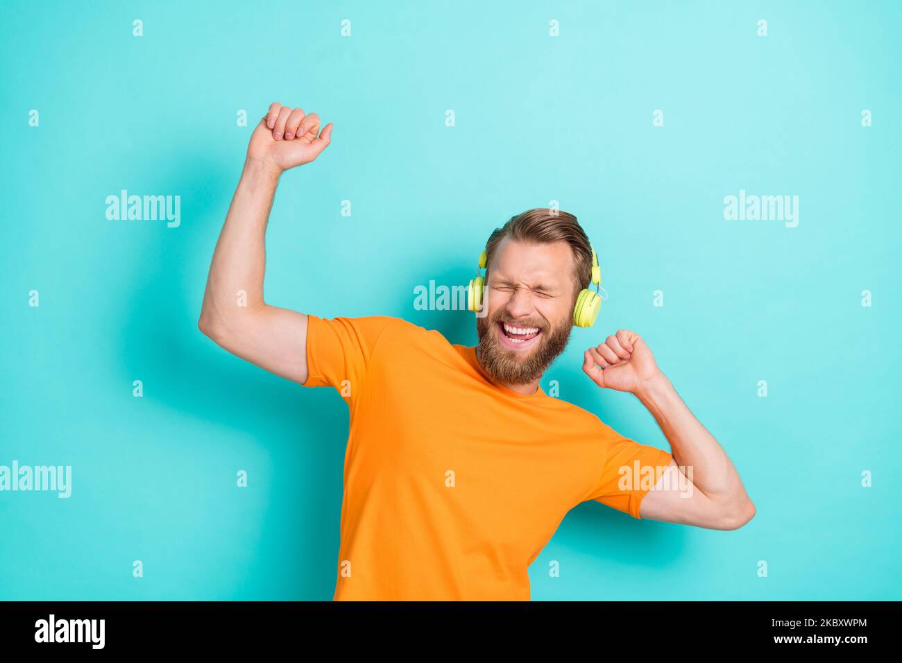 Ecstatic young man on dance hi-res stock photography and images - Alamy