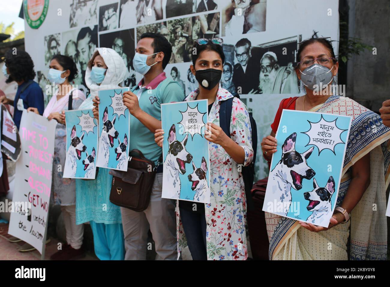 Supporters of animal rights groups hires stock photography and images