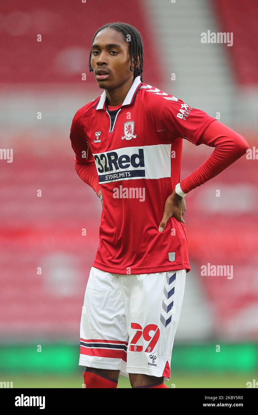 Middlesbrough s Djed Spence During The Carabao Cup Match Between Middlesbrough s Djed Spence During The Carabao Cup Match Between