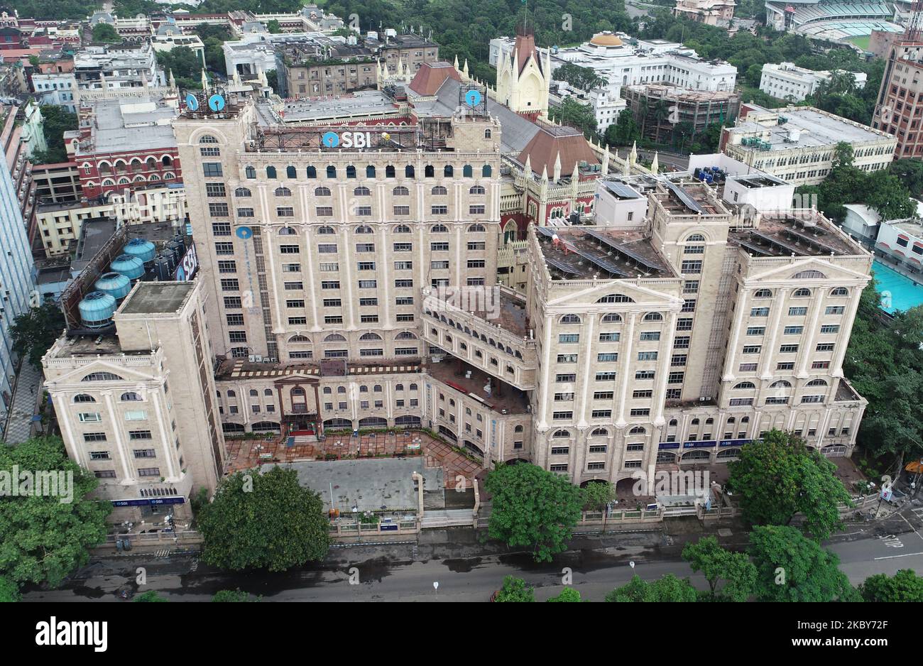 The State Bank of India (SBI) office building in Kolkata on September