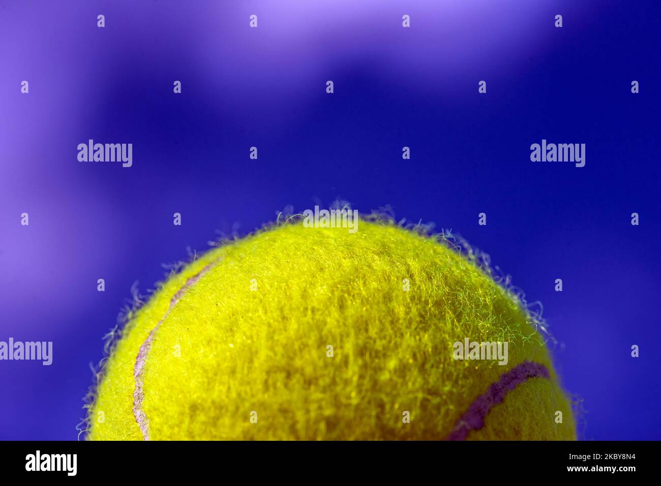 tennis ball on the court Stock Photo Alamy