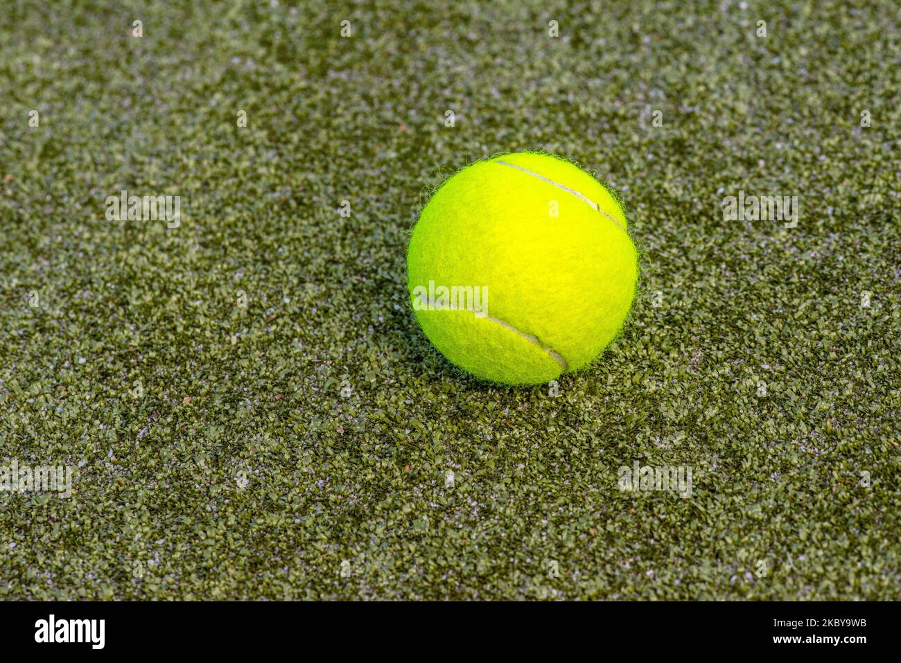 tennis ball on the court Stock Photo Alamy