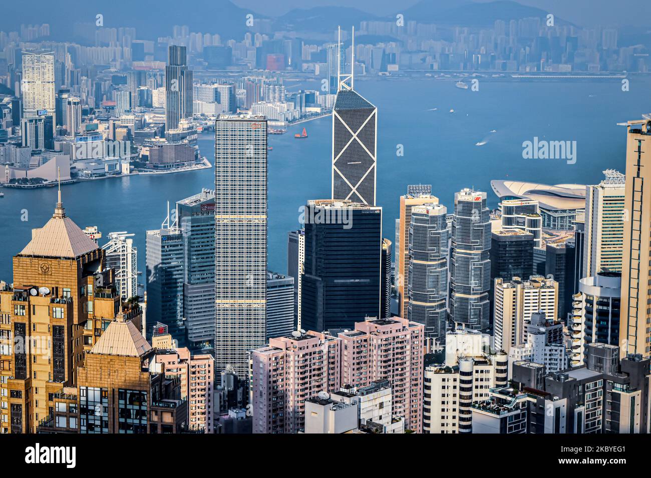 Hong Kong city view from peak Stock Photo - Alamy