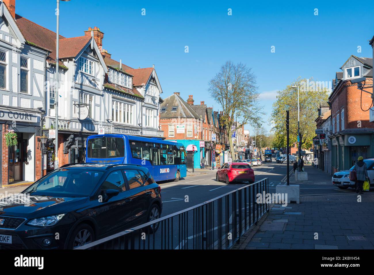 Shops in Kings Heath High Street, Birmingham Stock Photo Alamy