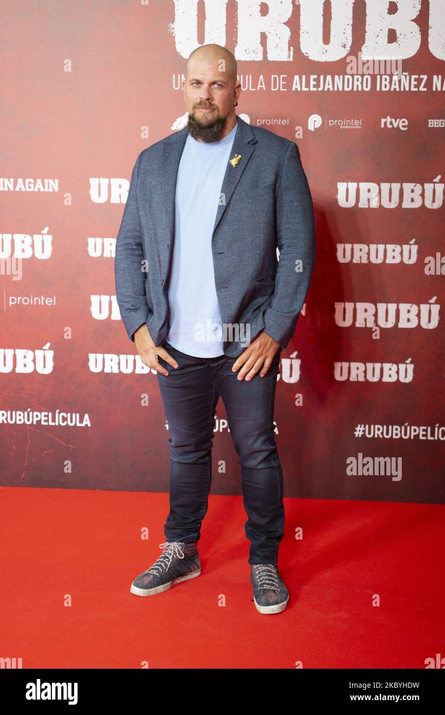 Director Alejandro Ibanez attends 'Urubu' premiere at the Callao cinema on September 10, 2020 in Madrid, Spain (Photo by Oscar Gonzalez/NurPhoto) Stock Photo