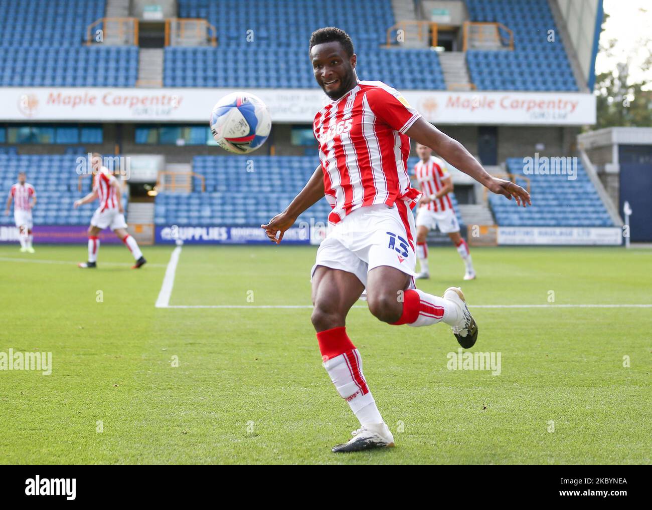 John Obi Mikel of Stoke City in action during the Sky Bet Championship match between Millwall and Stoke City at The Den, London, England, on September 12, 2020. (Photo by Jacques Feeney/MI News/NurPhoto) Stock Photo