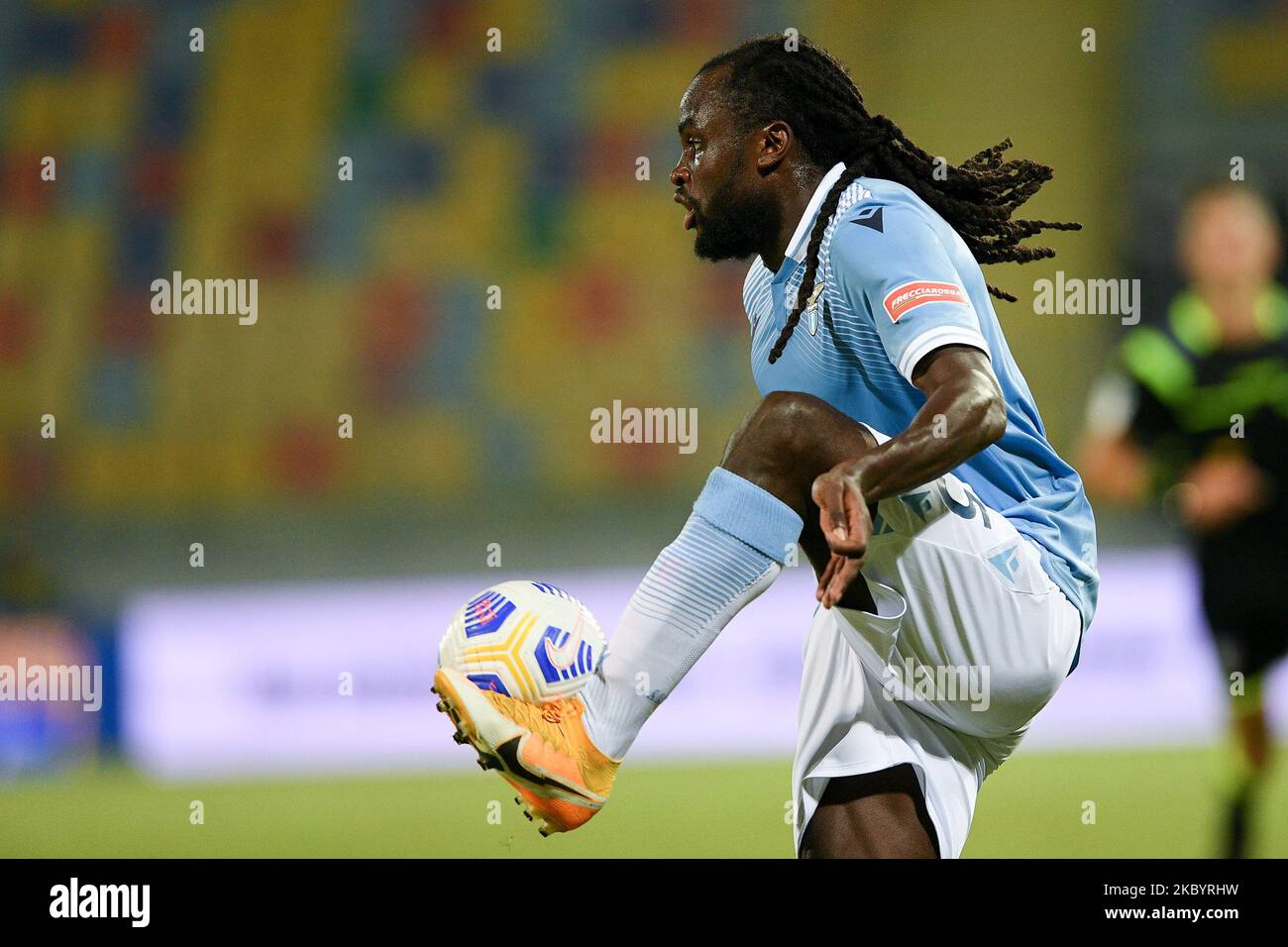 Jordan Lukaku of SS Lazio during the friendly match between Frosinone and  SS Lazio at Stadio Benito Stirpe, Frosinone, Italy on 12 September 2020.  (Photo by Giuseppe Maffia/NurPhoto Stock Photo - Alamy