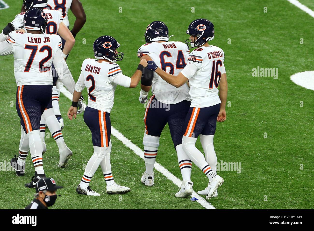 Chicago bears punter pat odonnell hires stock photography and images