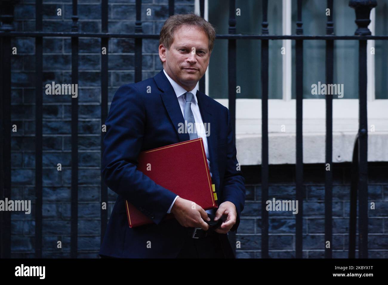 Secretary of State for Transport Grant Shapps leaves 10 Downing Street in London, England, on September 14, 2020. (Photo by David Cliff/NurPhoto) Stock Photo